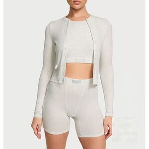 Victoria's Secret Light Gray Pajama Set